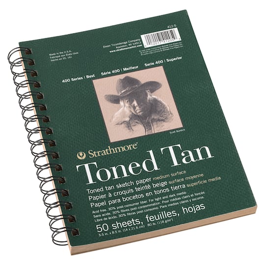 Strathmore® 400 Series Recycled Toned Tan Sketch Paper Pad